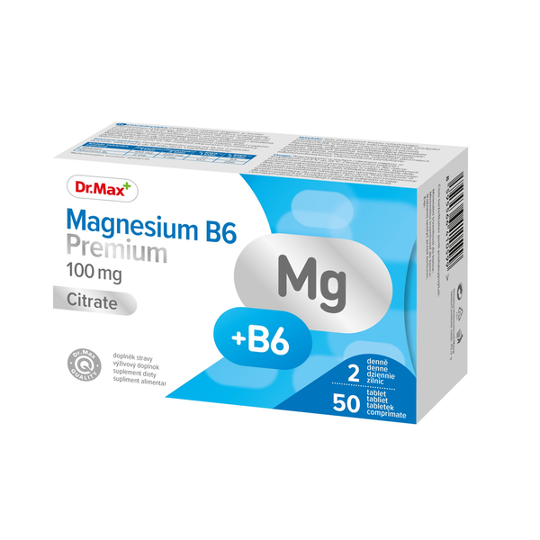 Dr. Max Magnesium B6 Premium 100 mg, 50 tablet